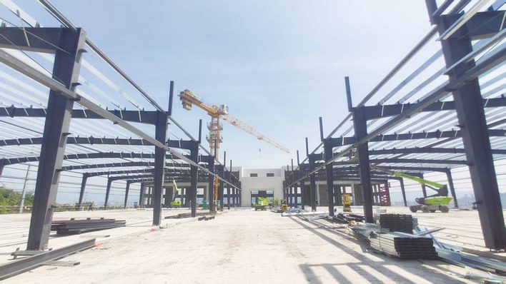 年产百万套汽车行李架 零配件项目全速推进 已完成土建工程量90%,预计今年8月全面完工