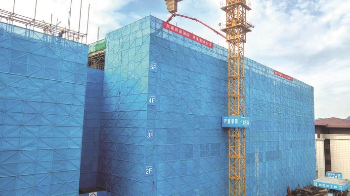  万州二中高峰校区学生宿舍建设项目全速推进