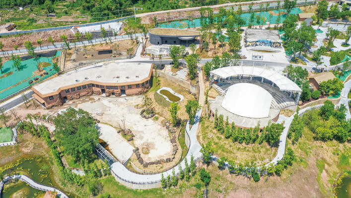 万州:三峡动物园动物场馆揭面纱